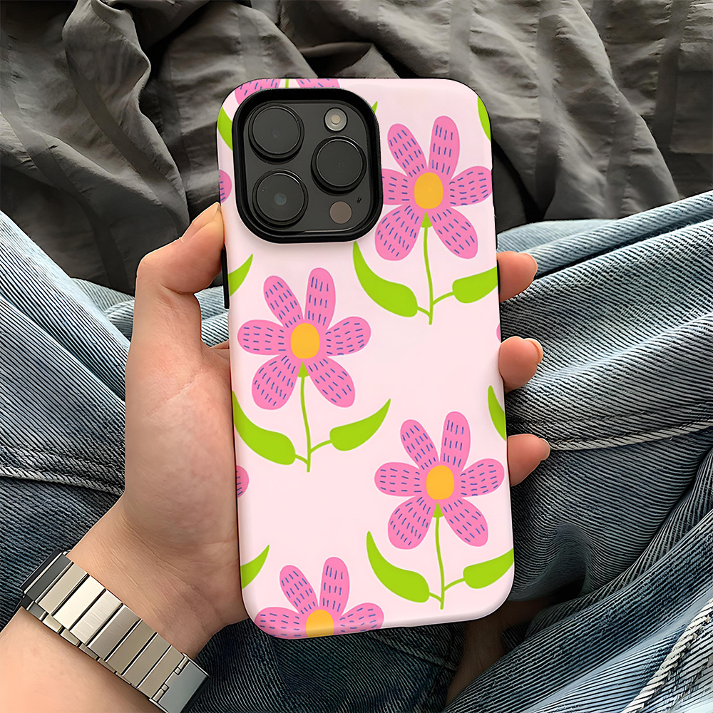 Flower Printed Phone Case for Apple iPhone