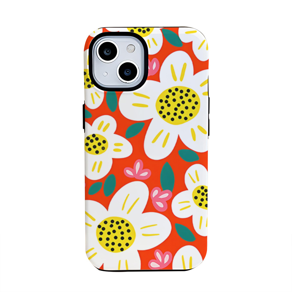 Flower Printed Phone Case for Apple iPhone