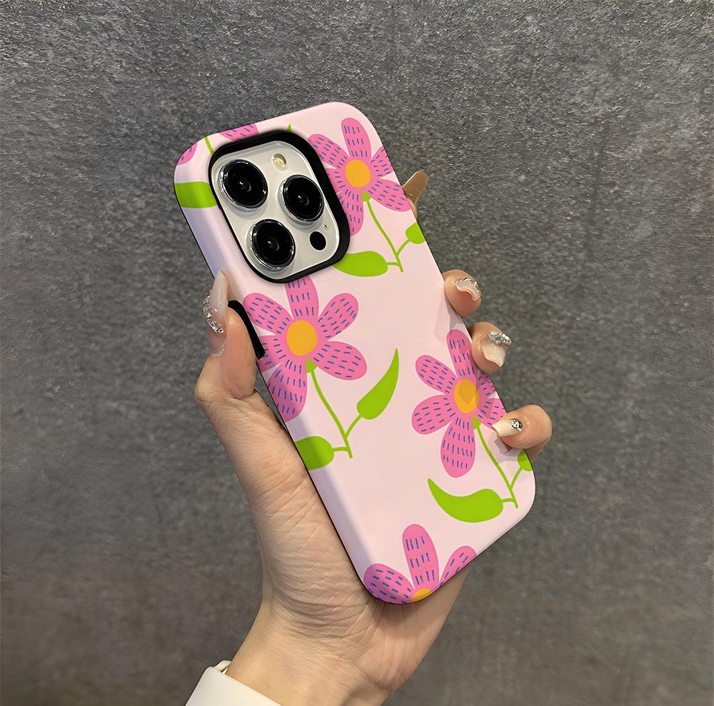Flower Printed Phone Case for Apple iPhone