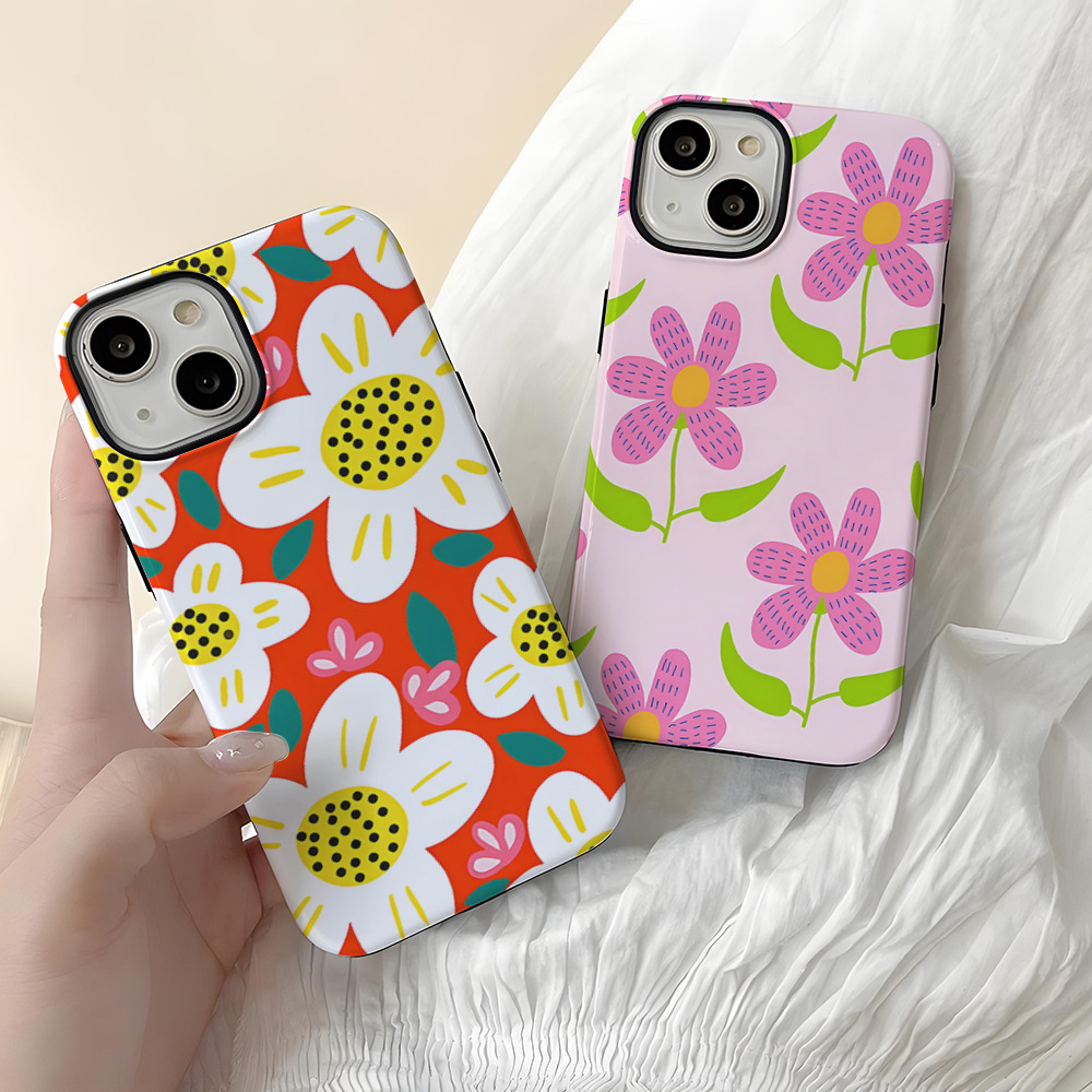 Flower Printed Phone Case for Apple iPhone