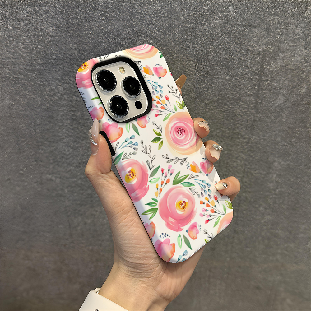 Flower Printed Phone Case for Apple iPhone
