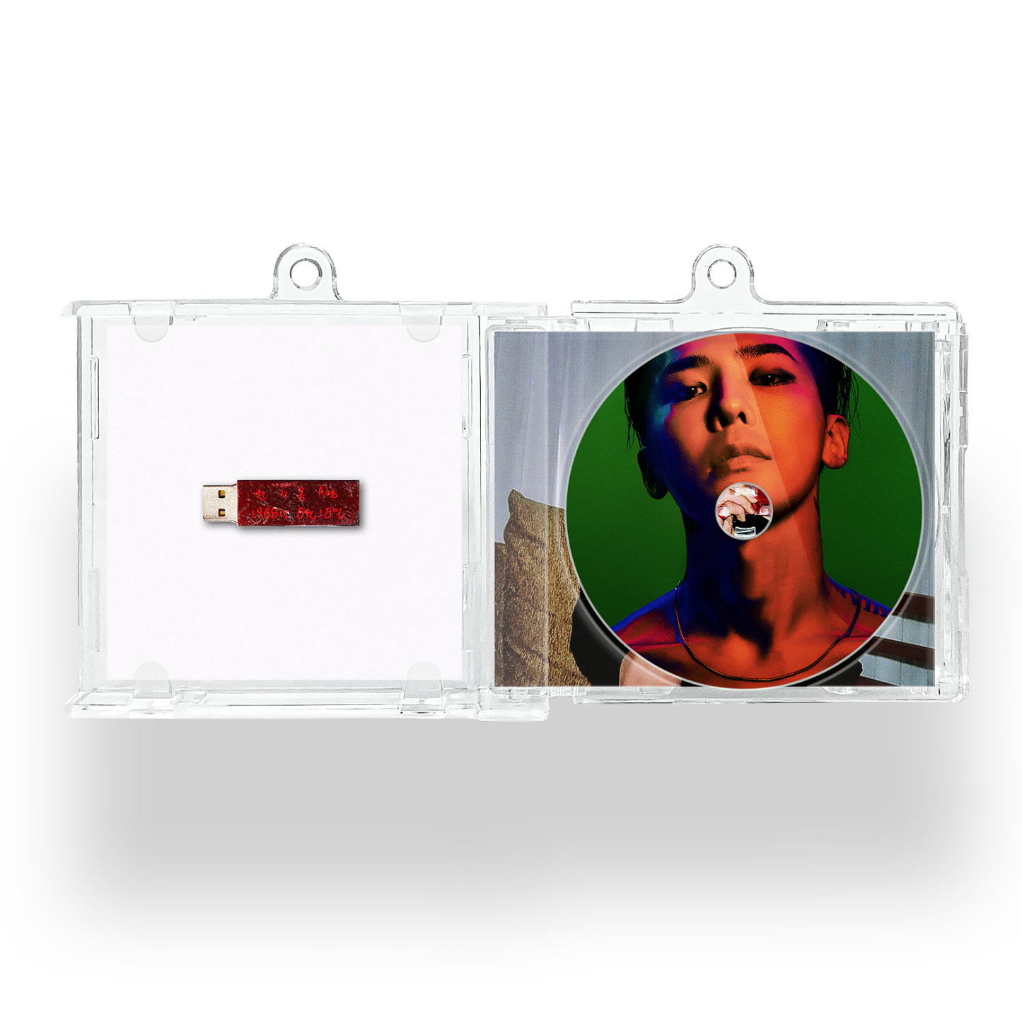 G-DRAGON KWON JI YONG Mini Vinyl NFC Album Keychain CD Music Keychain Pendant