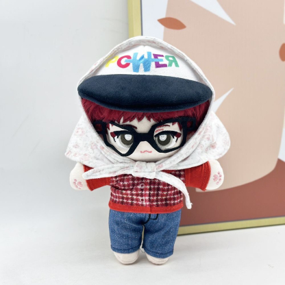 [G-DRAGON ] Plush Doll - Full Body Stuffed Figure with Bandana, Kpop Fan Collectible & Gift