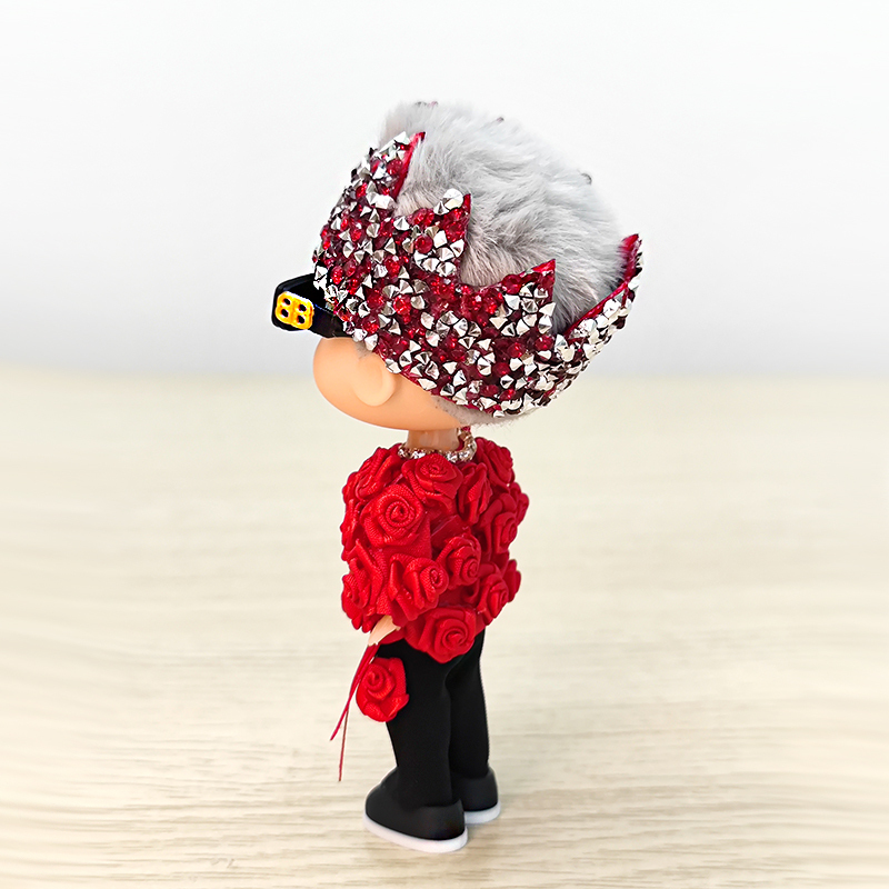 [G-DRAGON/POWER] Cute Doll Figurine Pendant Keychain