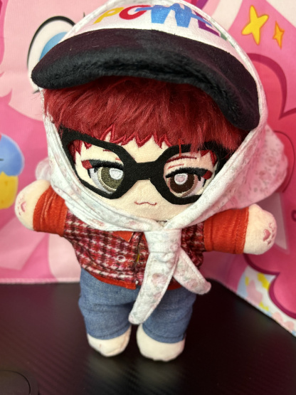 [G-DRAGON ] Plush Doll - Full Body Stuffed Figure with Bandana, Kpop Fan Collectible & Gift