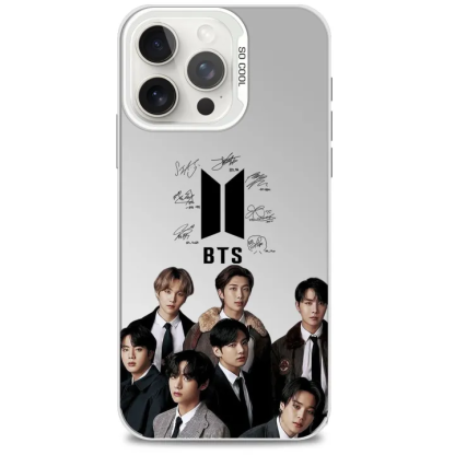 [BTS] Colorful Laser Phone Case-silver