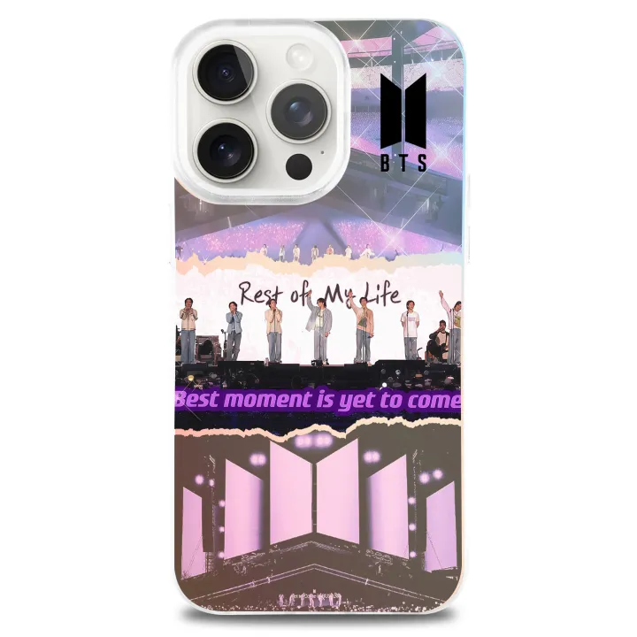[BTS] Colorful Laser Phone Case-Pink