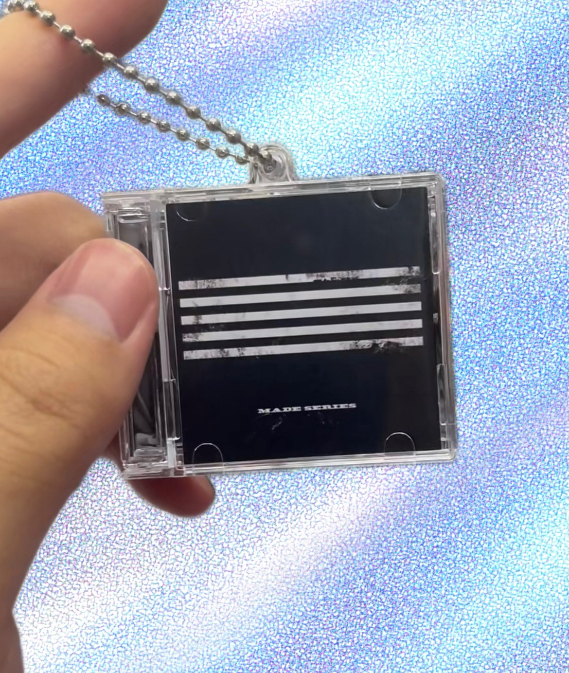 [G-DRAGON/BIGBANG] Mini Vinyl NFC Album Keychain CD Music Keychain Pendant