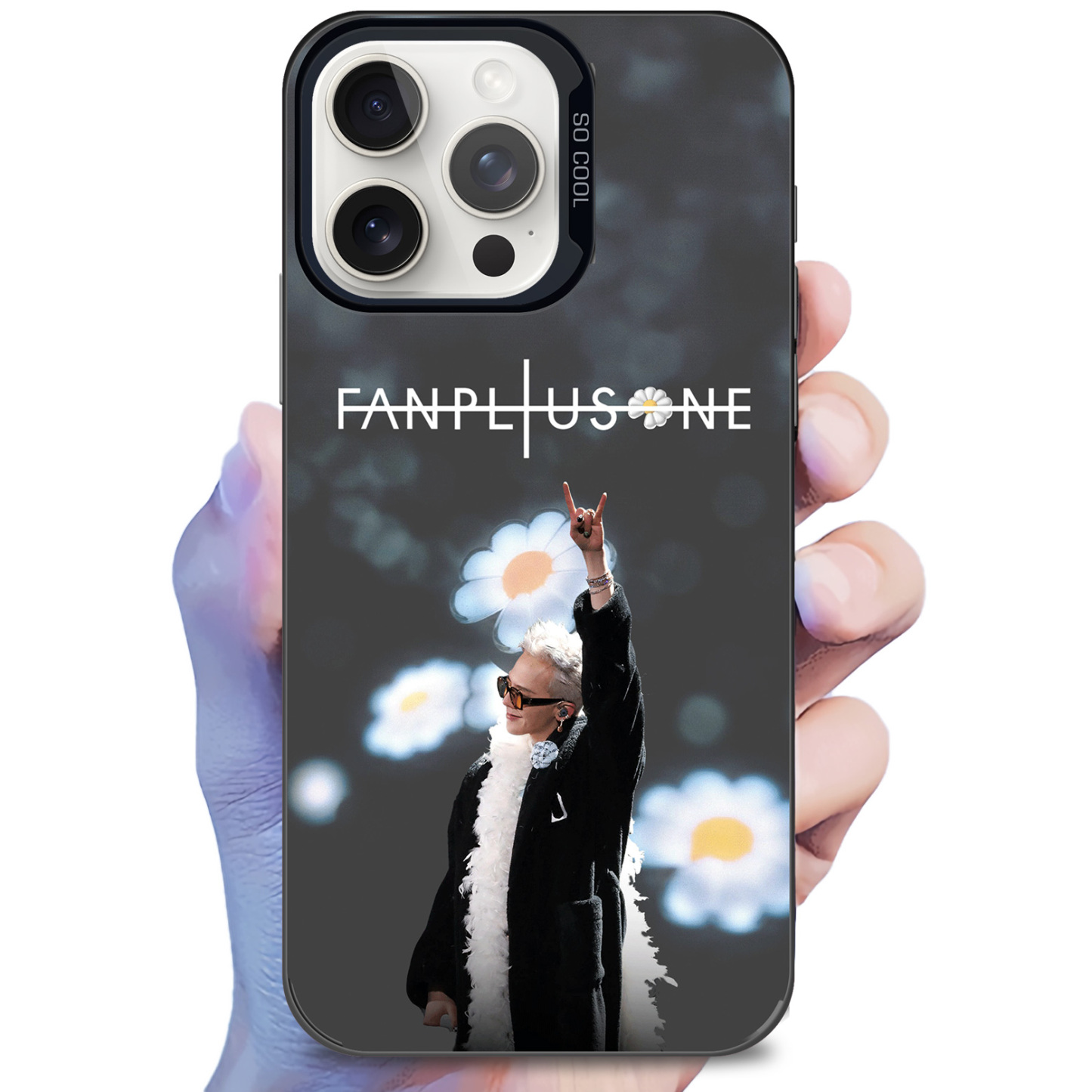 [G-DRAGON] Colorful Laser Phone Case-BLACK
