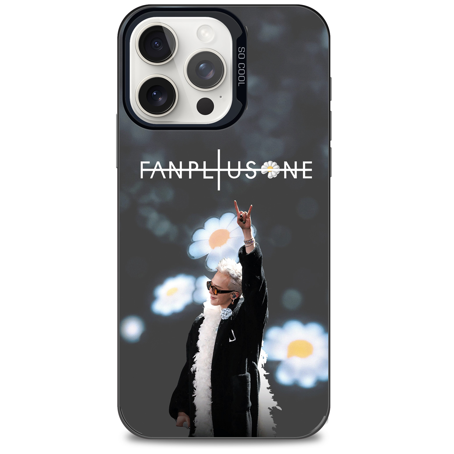 [G-DRAGON] Colorful Laser Phone Case-BLACK