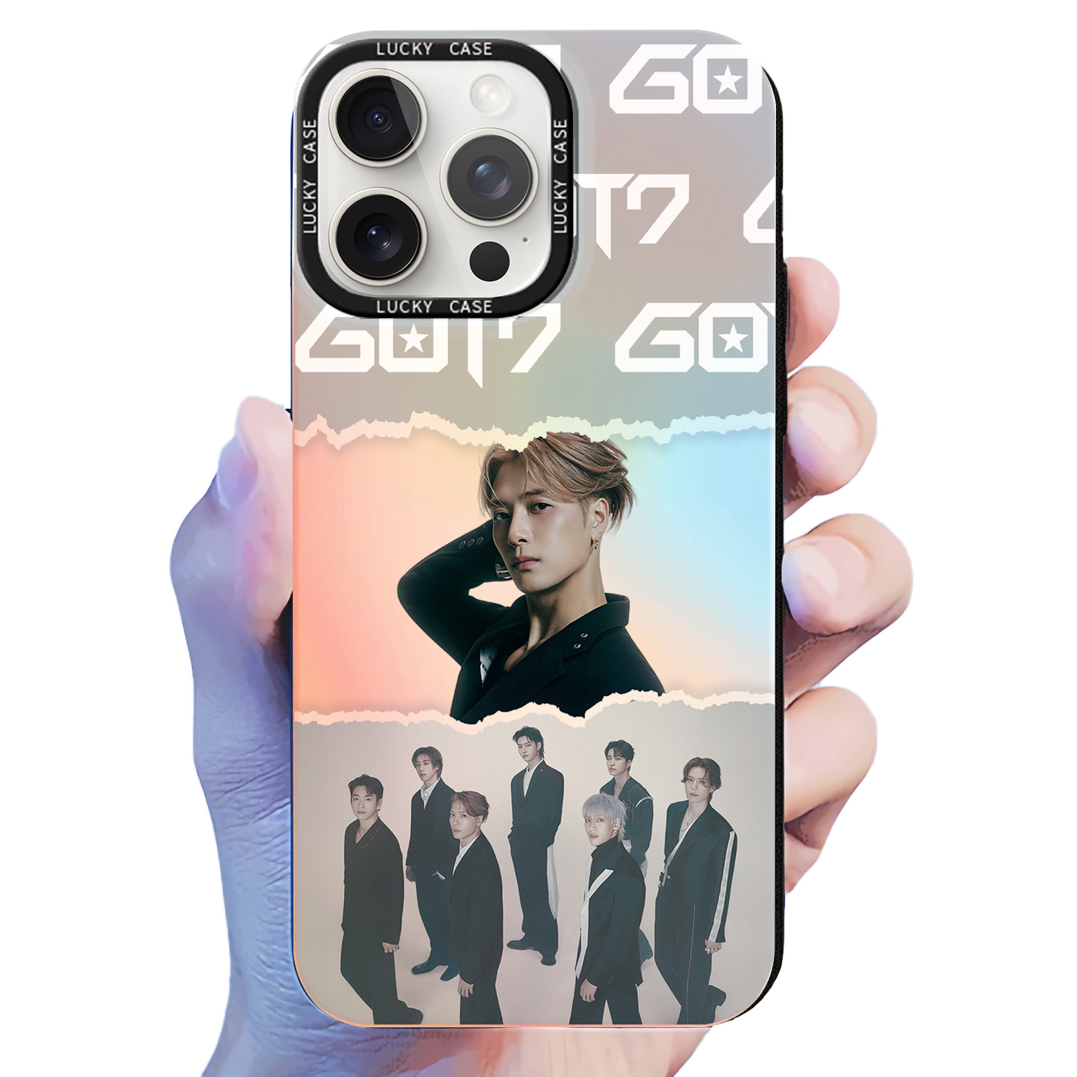 [Jackson Wang] Colorful Laser Phone Case-2 Style