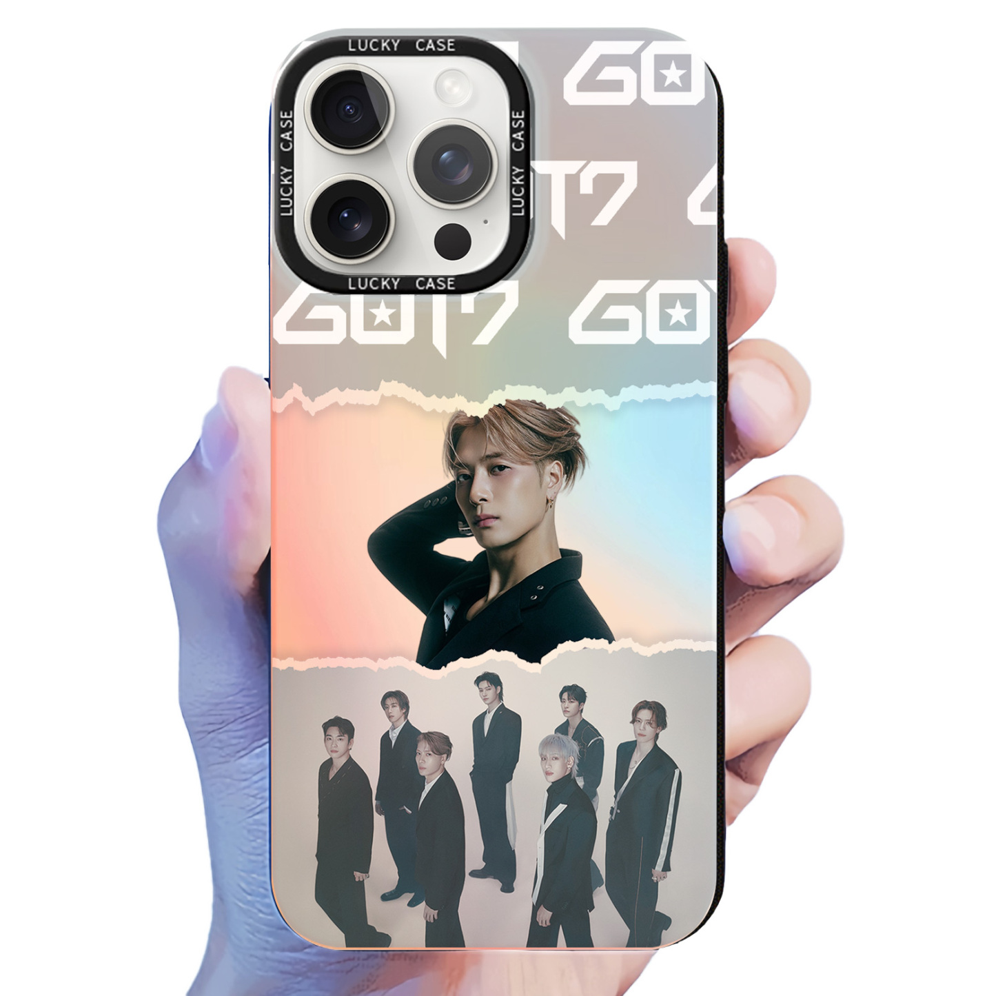 [Jackson Wang] Colorful Laser Phone Case-2 Style