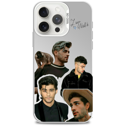 [Zayn Malik] Colorful Silver Phone Case-White