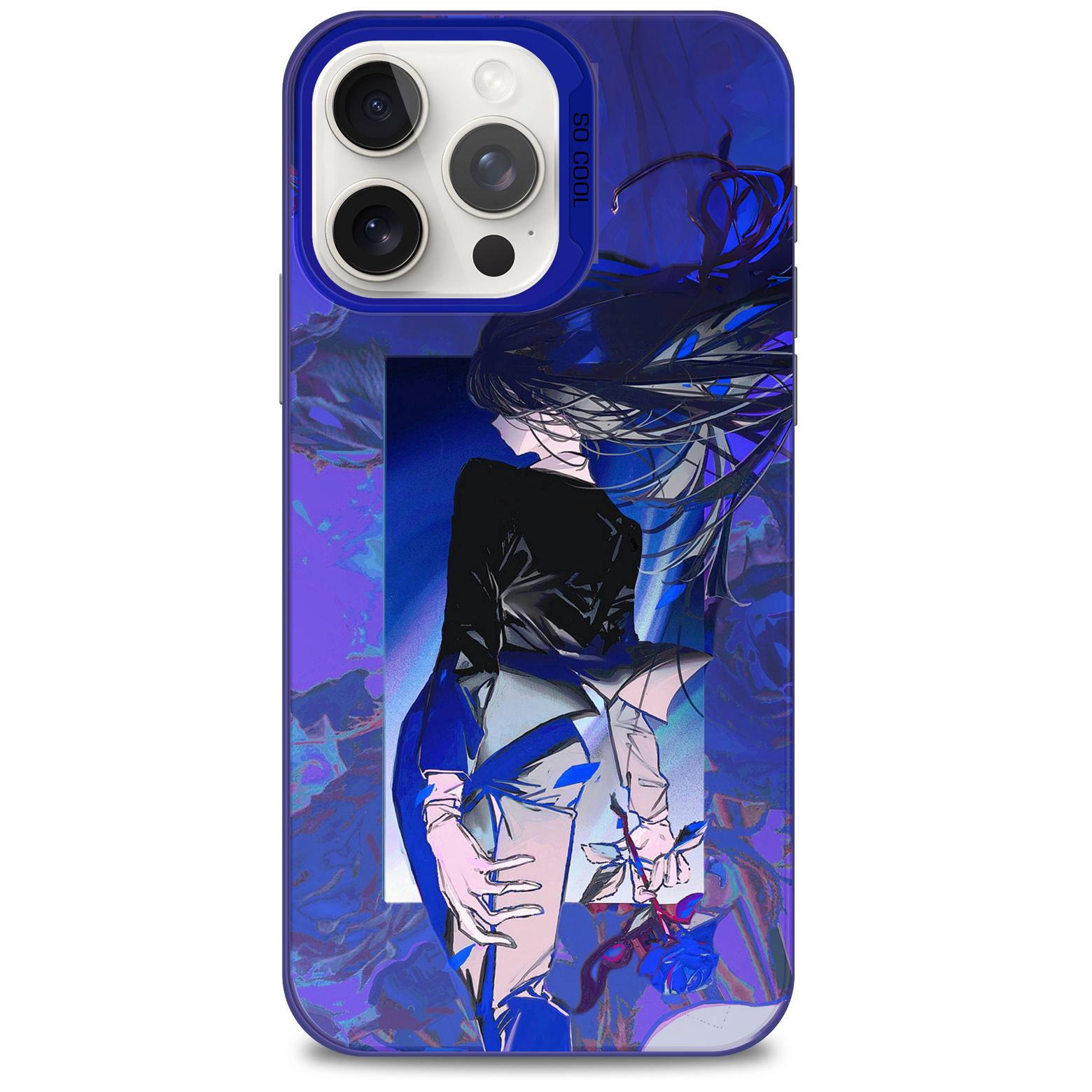 [Ado] Colorful Laser Phone Case-Blue