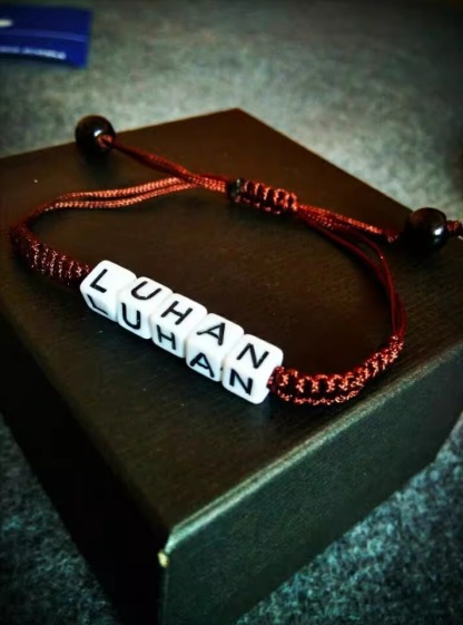 Bigbang G-DRAGON With EXO Lu Han Tfboys Wang Junkai Hand-Woven Rope Couple Custom Bracelet