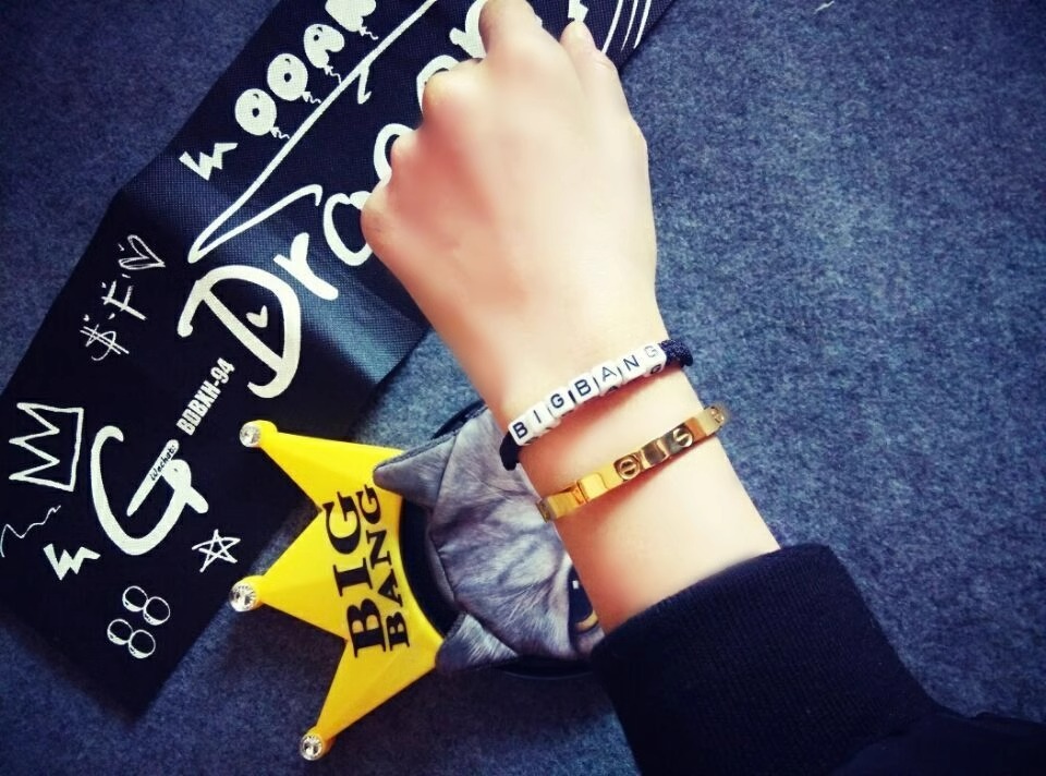 Bigbang G-DRAGON With EXO Lu Han Tfboys Wang Junkai Hand-Woven Rope Couple Custom Bracelet