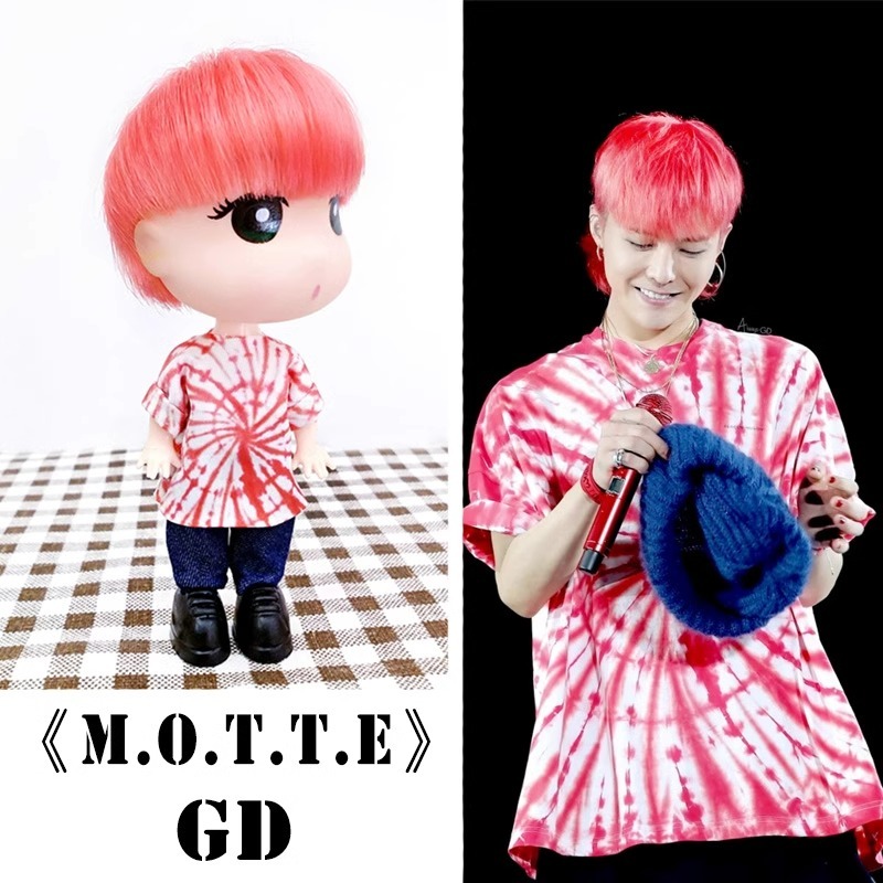 Q Version Of G-DRAGON GD Doll With Bigbang Concert Model Hand Gift