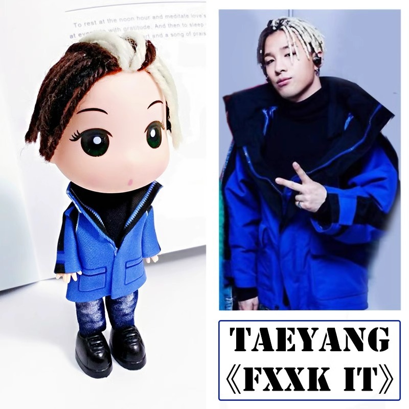 Sun Doll DongYong Bae Action Figure TAEYANG Doll Q Version FXXK IT Bigbang