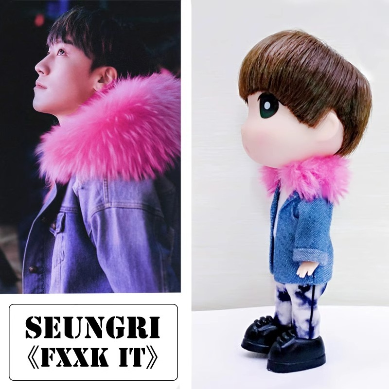 Lee SEUNGRI Seungri Victory FXXK IT Action Figure Doll Q Version hand Bigbang Model Doll