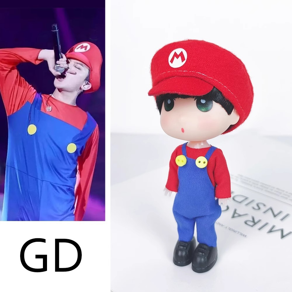 G-DRAGON Doll Mario Super Mario Doll Key Chain Doll Pendant Decoration GD Doll