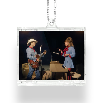 Ladygaga& Bruno Mars Mini Vinyl NFC Album Keychain CD Music Keychain Pendant