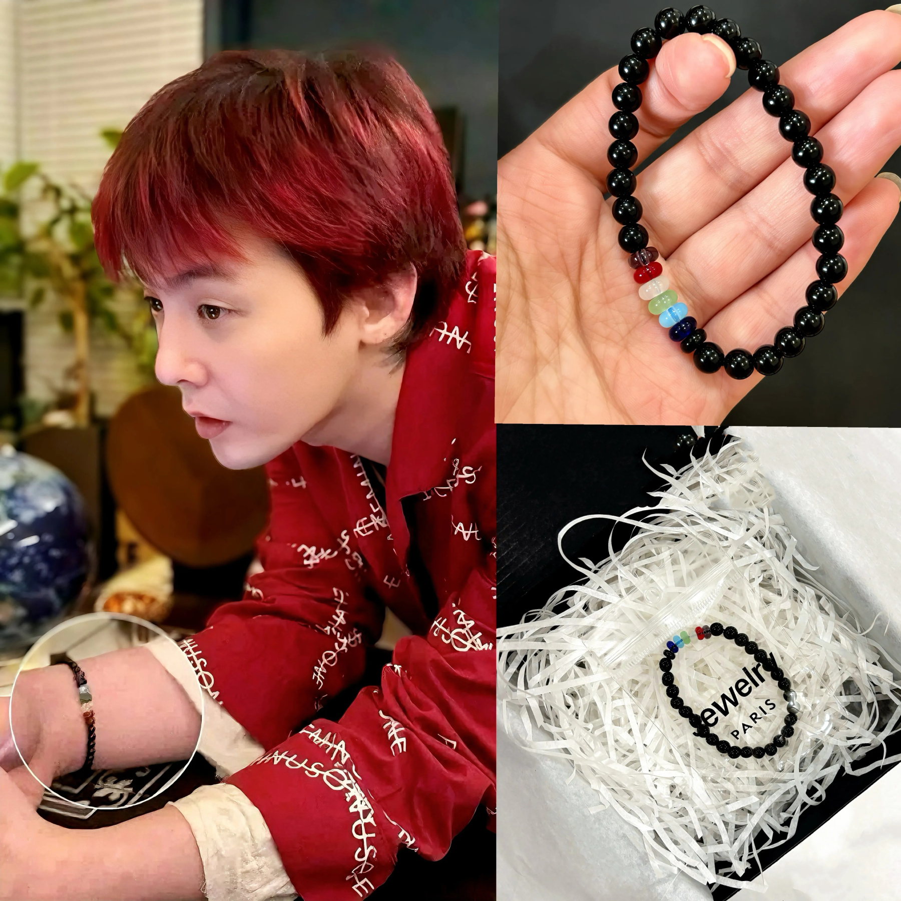G-Dragon Inspired Multicolor Natural Stone Beaded Bracelet Premium 7A Gemstone Energy Booster for Spiritual Protection Positive Vibes