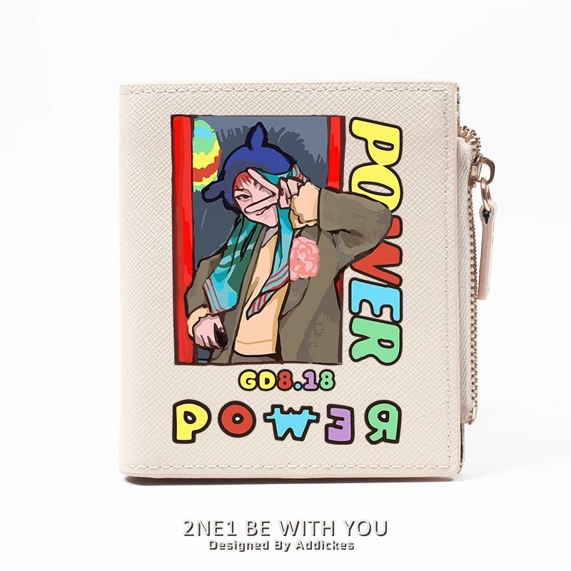 G-dragon surrounding GD small Daisy with the same new album POWER fan gift wallet short belt card slot