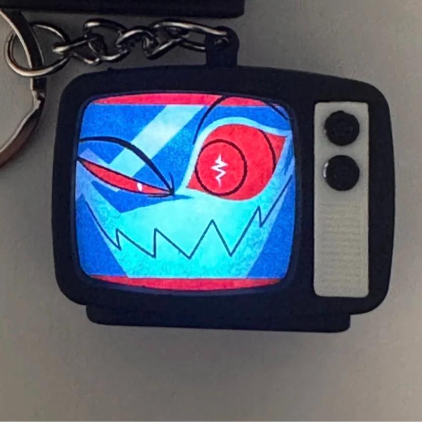 [Hazbin Hotel] Creative Light & Sound Mini TV Keychain