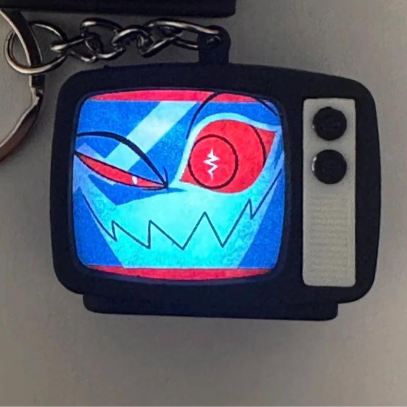 [Hazbin Hotel] Creative Light & Sound Mini TV Keychain