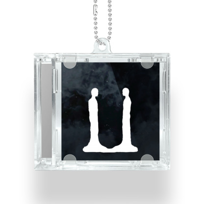 G-DRAGON Übermensch Mini Vinyl NFC Album Keychain CD Music Keychain Pendant
