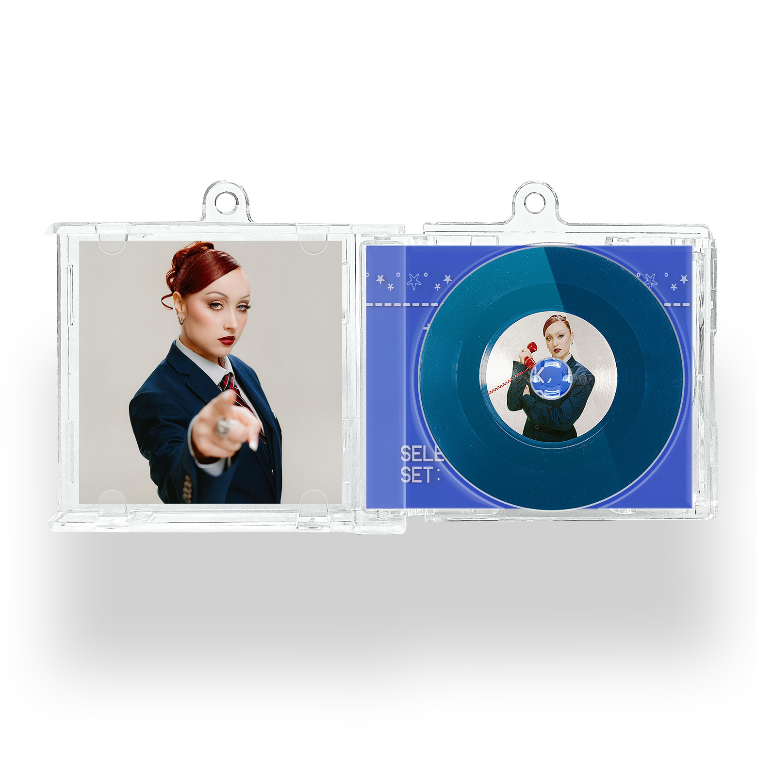 Chappell Roan Mini Vinyl NFC Album Keychain CD Music Keychain Pendant