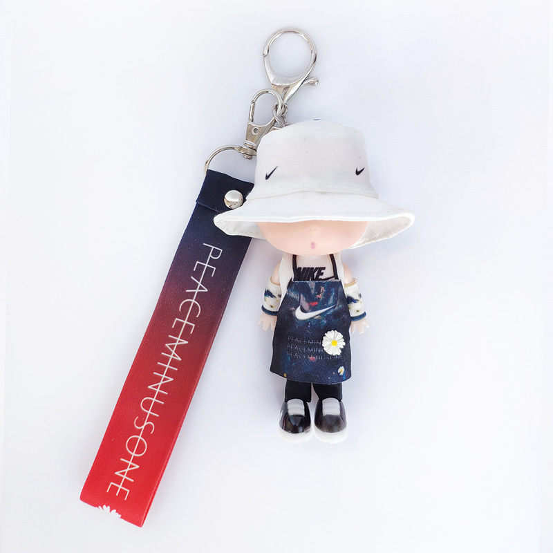 G-Dragon Doll Key Chain Hand Action Figure Pendant