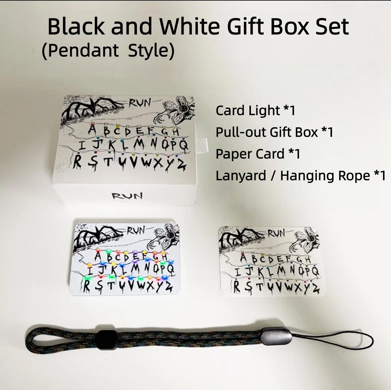 [Stranger Things] Handmade DIY Light-Up Alphabet Card Keychain