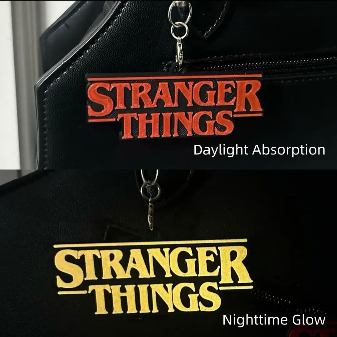 Stranger Things Demogorgon Keychain Glow in The Dark 3D Printed Backpack Charm Cool Collectible Gift for Fans Unique Resin Accessory for Keys Bag Zipper The Ultimate Collector's Accessory