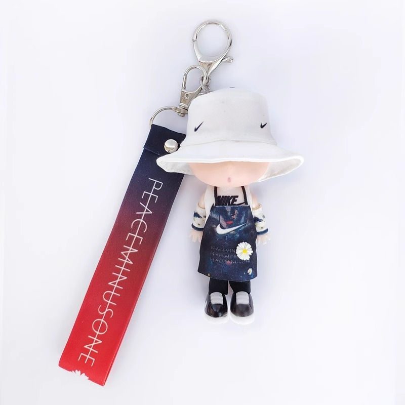 G-Dragon Doll Key Chain Hand Action Figure Pendant