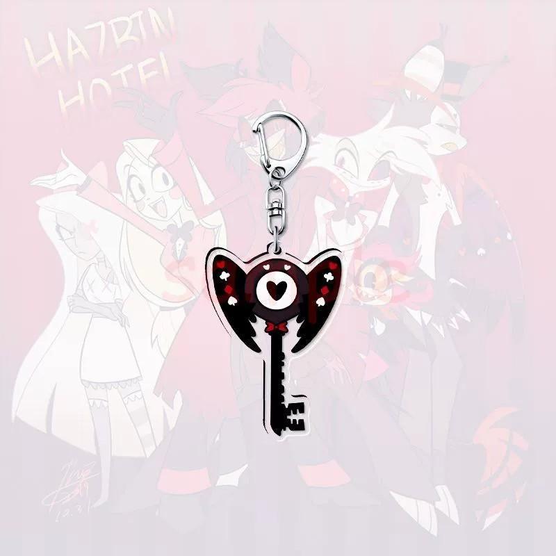 [Hazbin Hotel] Keychain Set 8 Unique Character Keys Demonic Hotel Collection