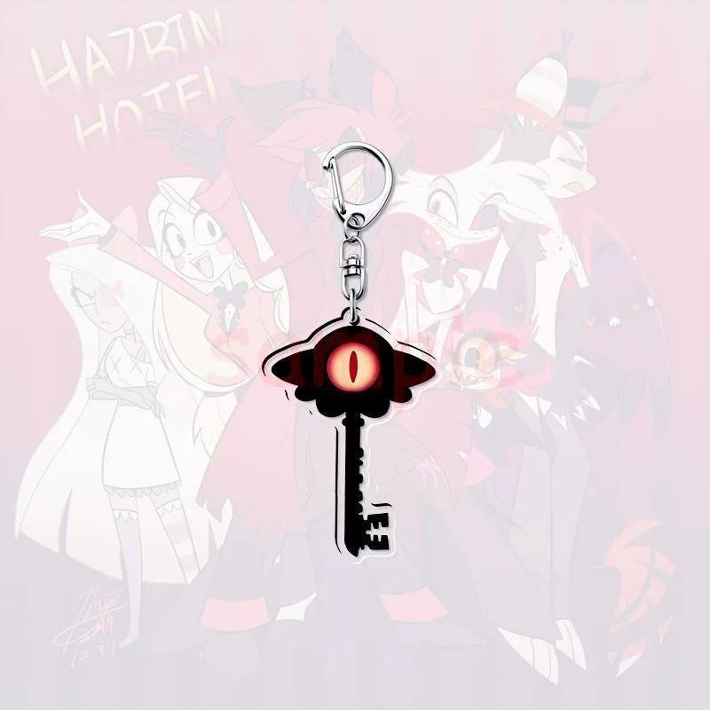 [Hazbin Hotel] Keychain Set 8 Unique Character Keys Demonic Hotel Collection