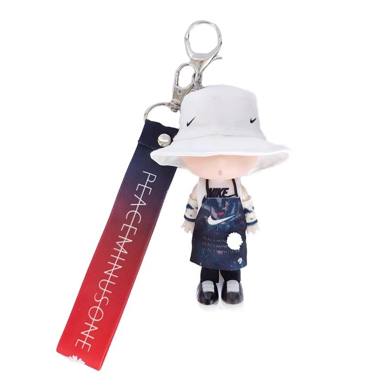G-Dragon Doll Key Chain Hand Action Figure Pendant