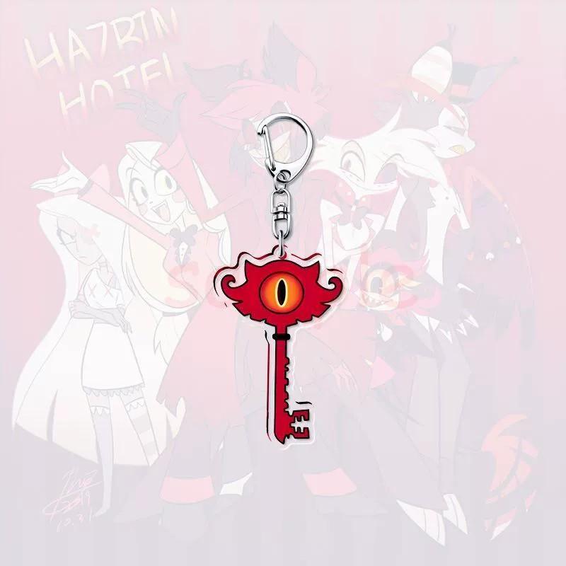 [Hazbin Hotel] Keychain Set 8 Unique Character Keys Demonic Hotel Collection