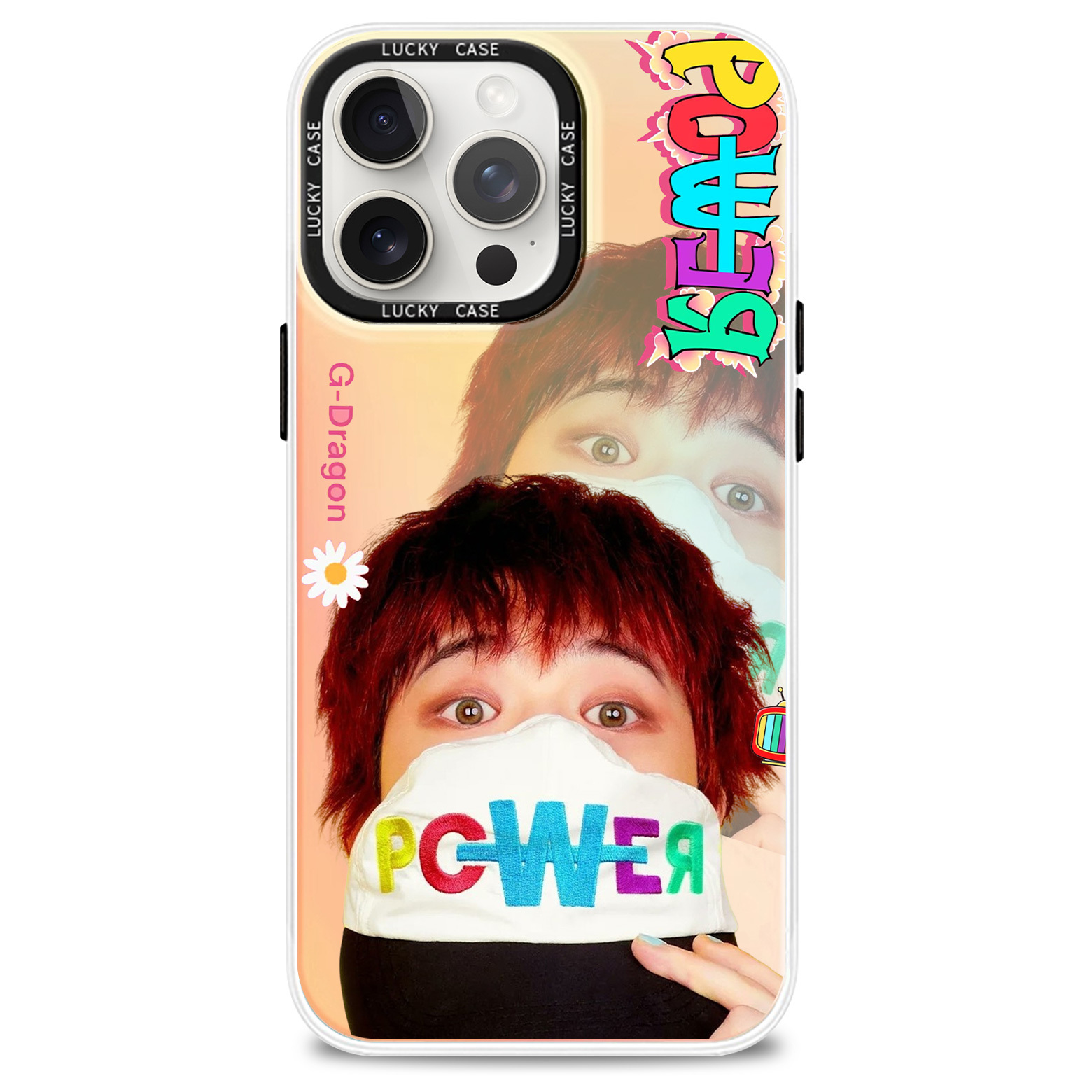 G-DRAGON POWER Colorful Laser Phone Case