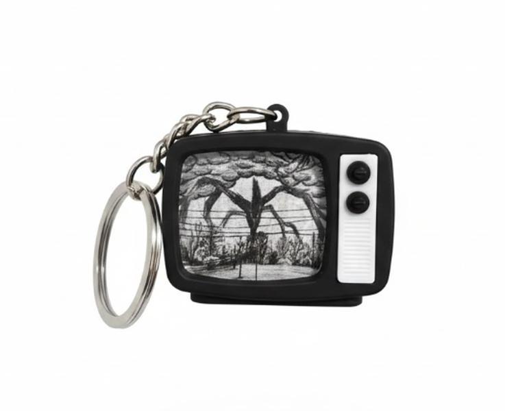 [Stranger Things] Mini TV Light & Sound Keychain with Compact Stylish Light and Themed Sounds for Fans
