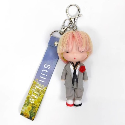 Still Life G-DRAGON Doll Key Chain With The Same Doll Pendant