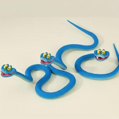 [Zootopia 2] Gary Snake New Style Decompression Blind Box Model Figure with Full Body Movement