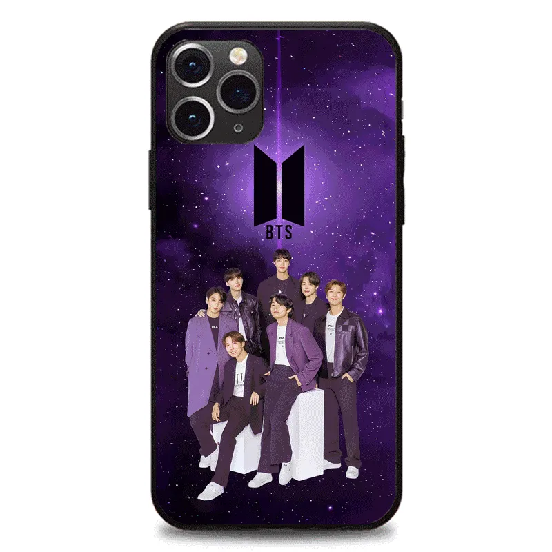 [BTS] Colorful Laser Phone Case-black
