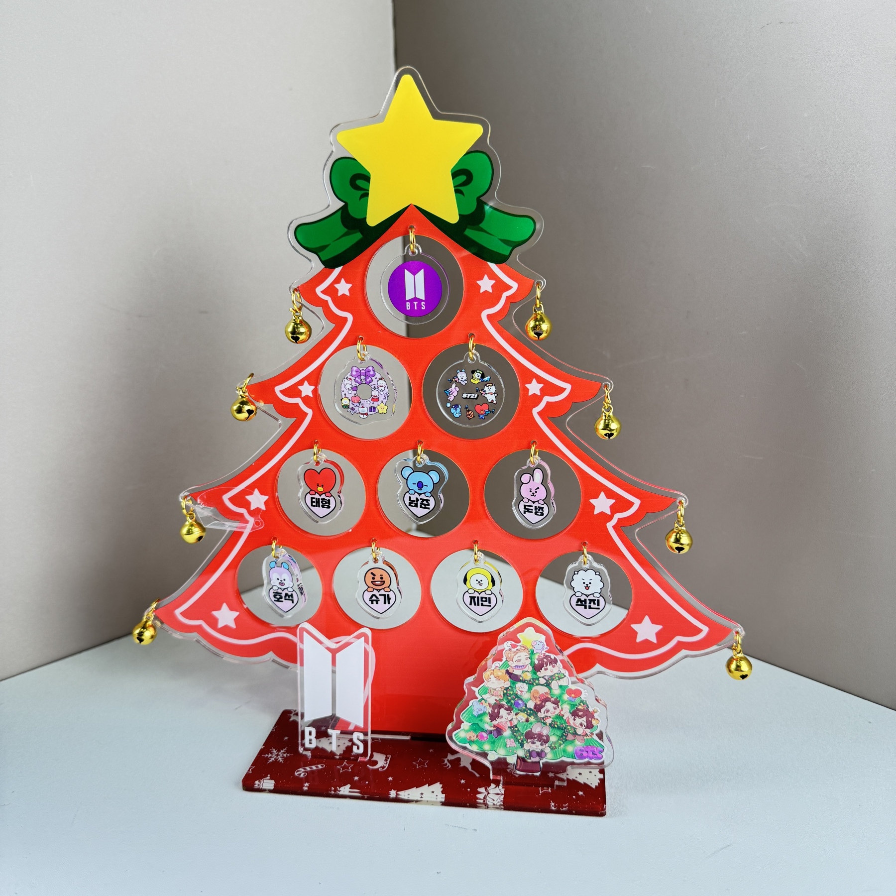 [BTS] BT21 Kpop Acrylic Christmas Tree Decor