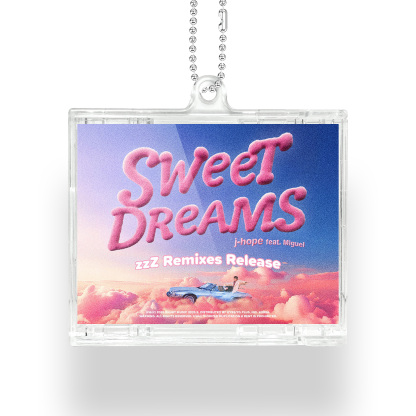 j-hope Sweet Dreams Mini Vinyl NFC Album Keychain CD Music Keychain Pendant