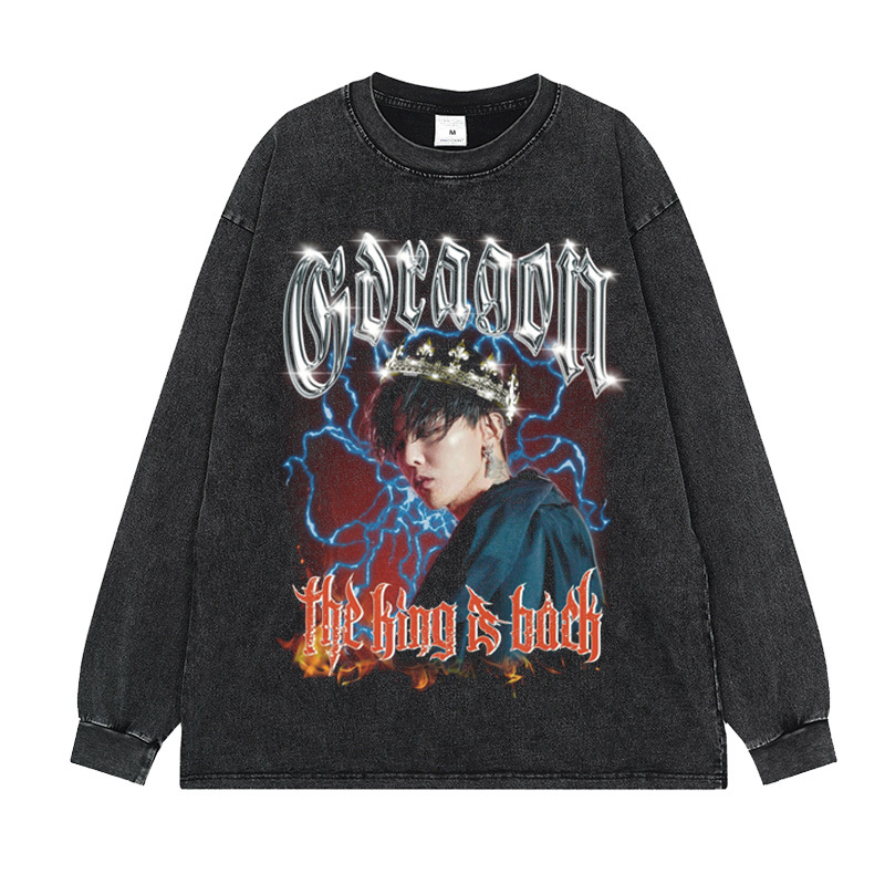 G-DRAGON Aged and distressed T-shirt・Long sleeve sweatshirt
