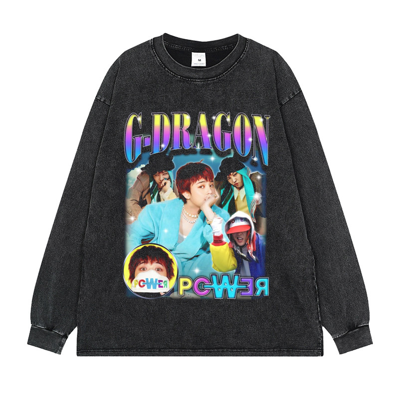 G-DRAGON Aged and distressed T-shirt・Long sleeve sweatshirt