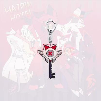[Hazbin Hotel] Keychain Set 8 Unique Character Keys Demonic Hotel Collection