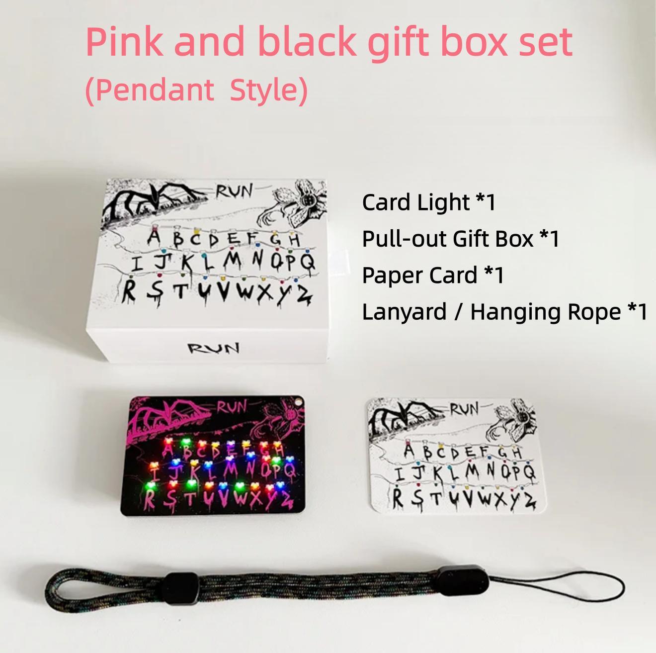 [Stranger Things] Handmade DIY Light-Up Alphabet Card Keychain